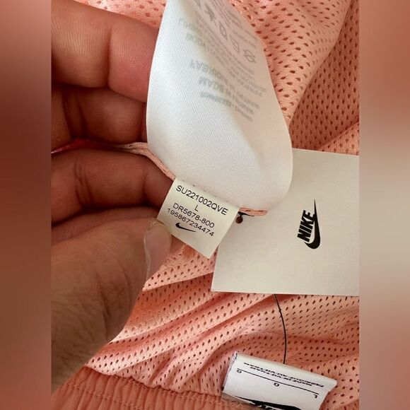 Nike Sportswear Pink Salmon Woven Flow Shorts - Picture 11 of 11